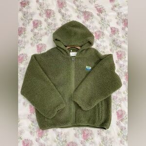 Cozy Olive Green Kids Hoodie